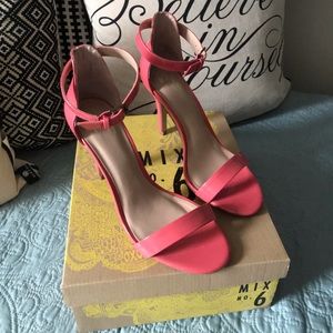 Mix No. 6 Rayelle Peach Straps Heels
